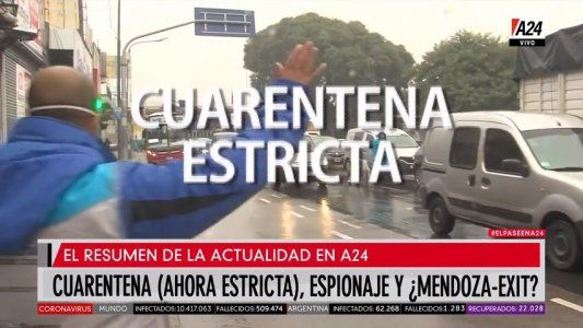 Resumen del día de A24: cuarentena estricta, espionaje ilegal y los 700 de Messi