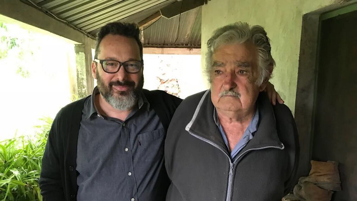 Gerardo Rozín con el ex presidente de Uruguay, José Pepe Mujica