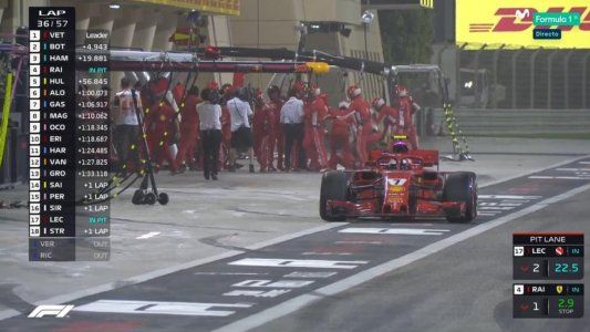 Raikkonen atropella a un mecánico de Ferrari en pleno GP de Bahrein