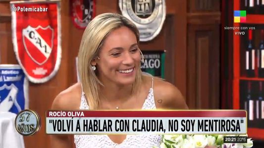 Rocío Oliva contó detalles de la última charla con Claudia Villafañe
