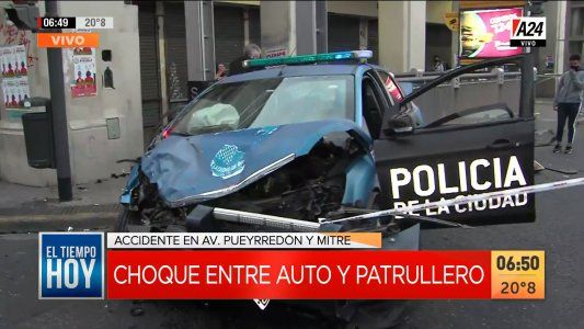 Persecución, tiroteo y choque en Once