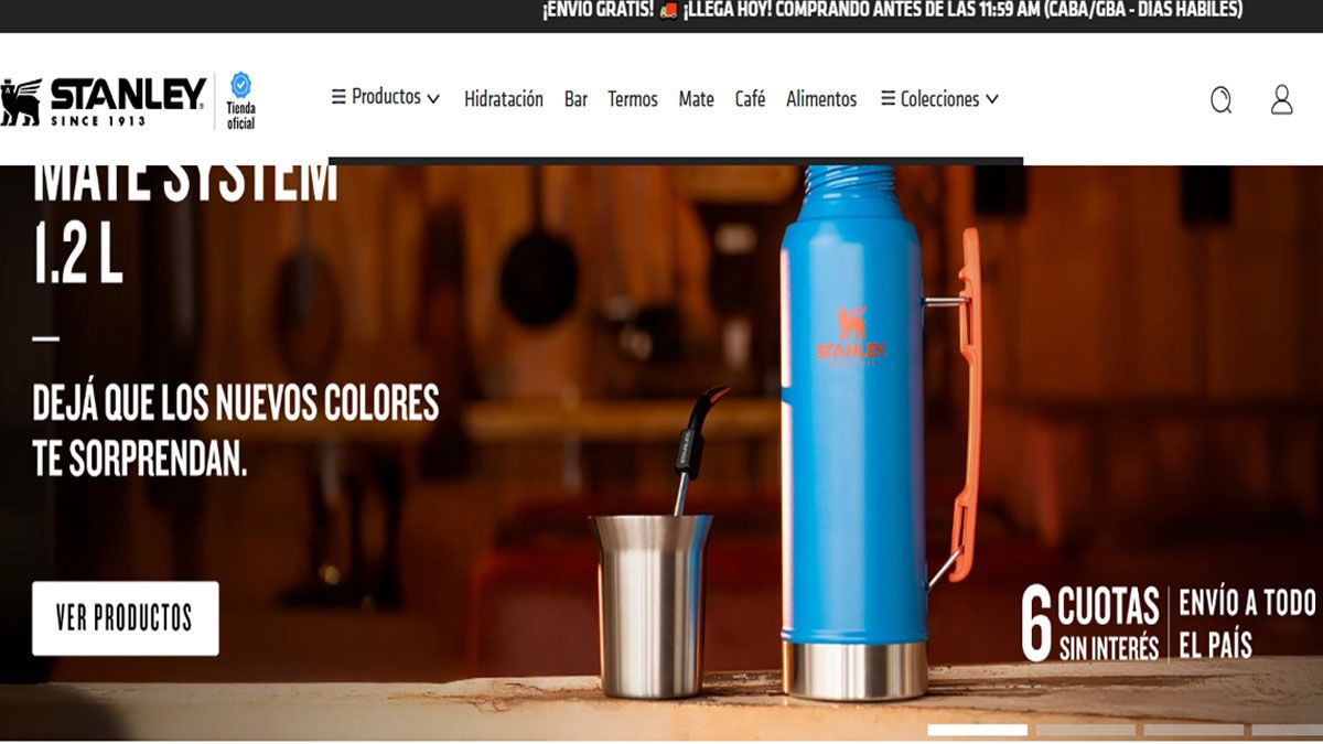 Una normativa pedía un certificado especial del ANMAT para importar vasos por estar destinados a contener alimentos o líquidos. (Foto: Pagina oficial de Stanley)