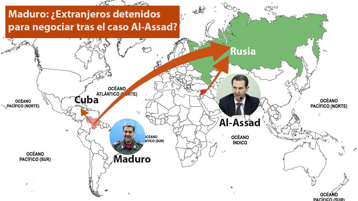 ¿Maduro podría seguie los pasos del dictador Al-Assad si debiera dejar el poder en Venezuela? (foto: A24.com)