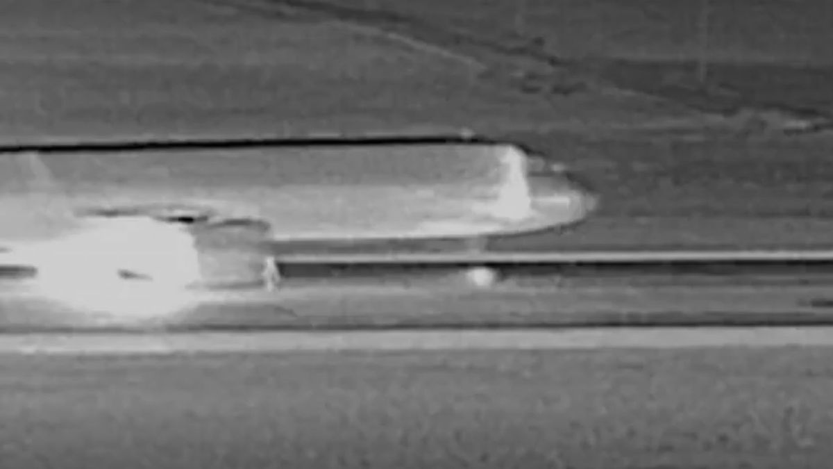Un avión atropelló y mató a una persona que cruzó la pista mientras despegaba. (Foto: Captura de TV)