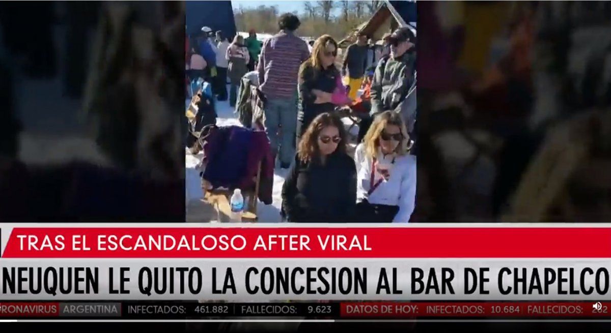 Fiesta anticuarentena en el Cerro Chapelco: clausuraron un bar e identifican a las personas que no cumplieron la distancia obligatoria