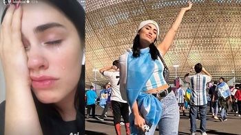 Lali Espósito quebró en llanto en la previa a la final del Mundial Qatar 2022