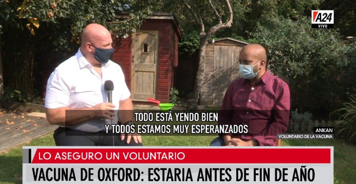 Exclusivo de A24: el esperanzador relato de un voluntario de la vacuna de Oxford