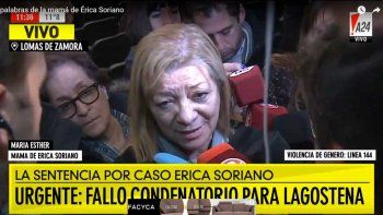 La mamá de Érica Soriano: Hay que seguir adelante
