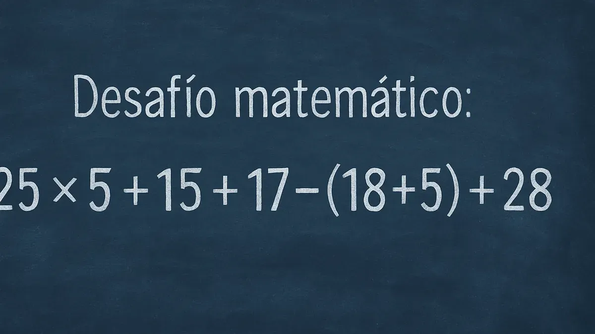 Resolver este desafío matemático requiere aplicar la regla PEMDAS.