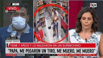 Pá, me muero, dijo un nene al ser baleado en un robo en un superchino