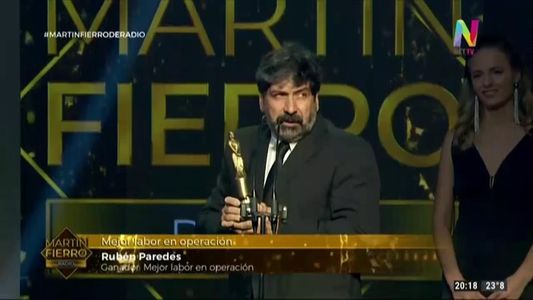 Rubén Paredes, distinguido en Mejor Labor en Operación