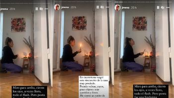 Jimena Barón explicó el ritual que realiza en su casa