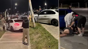 Villa Martelli: corría una picada ilegal en Tecnópolis, perdió el control y casi causa una tragedia