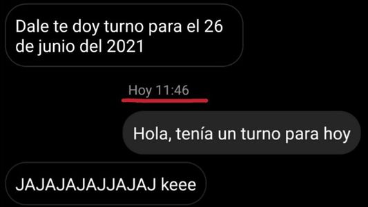 Una chica le dio turno para darle bola y la respuesta del joven se volvió viral