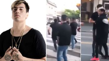 El rapero Duki a las piñas a la salida de un boliche en Palermo