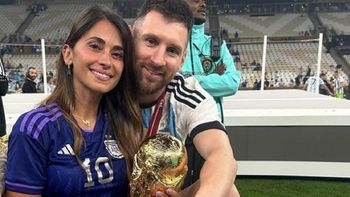 Qué le dijo Antonela Roccuzzo a su amor Lionel Messi cuando levantó la Copa del Mundo
