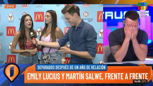 Emily Lucius cruzó al aire a Martín Salwe en Intrusos: No éramos pareja