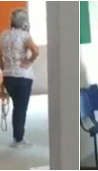 Brasil: una mujer ató a su marido con una soga y lo llevó a vacunarse contra el coronavirus
