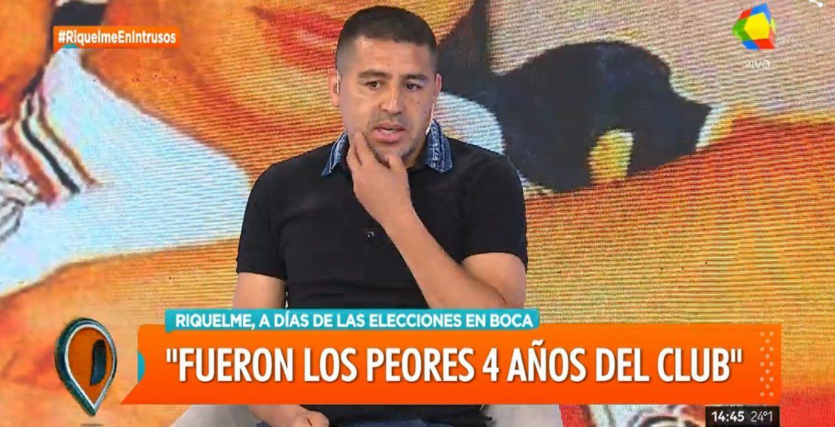 Riquelme en Intrusos: Todo el país sabe que el domingo tenemos que ganar nosotros