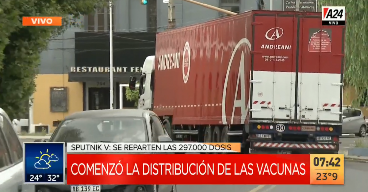 Salen los últimos camiones para el Día V: todo listo para arrancar el operativo de vacunación