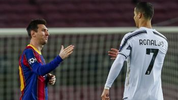 Messi y Cristiano, años atrás.