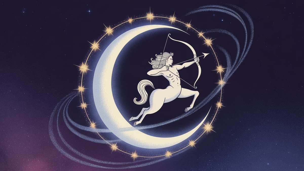 Foto: Luna en Sagitario en el Horóscopo.