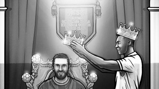 Otro récord para Messi: igualó a Pelé en goles con un solo club