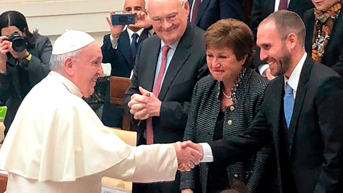 Archivo. El papa Francisco y Guzmán en el Vaticano. Foto: Telam.