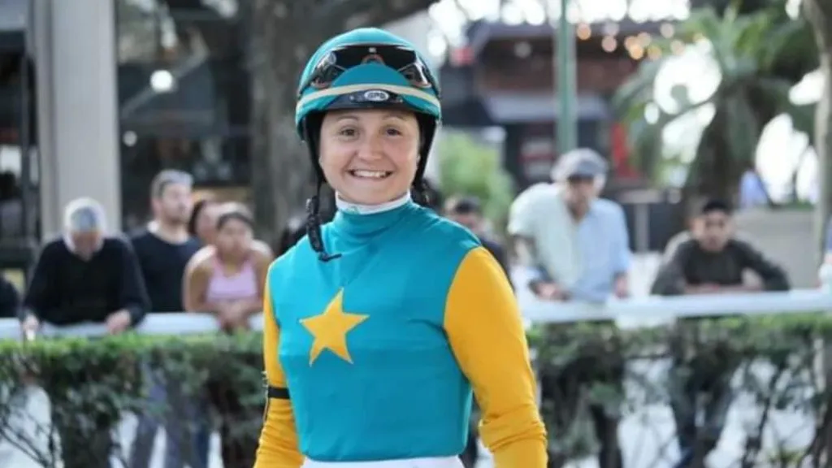 Florencia Giménez, de 26 años, sufrió una durísima caída a metros de finalizar la carrera. 