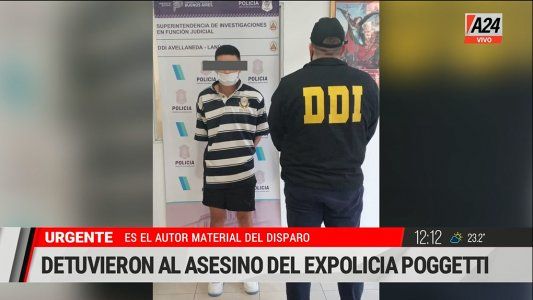 Detuvieron a uno de los asesinos del expolicía Poggetti