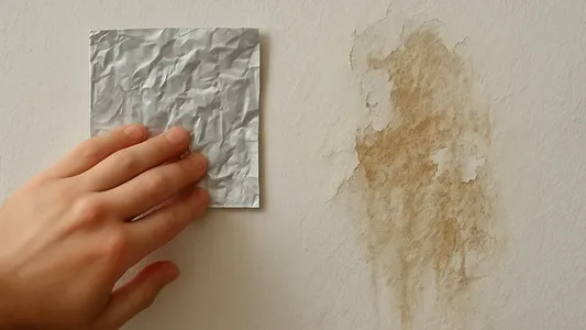 El truco del papel aluminio en la pared: qué revela sobre la humedad de una casa