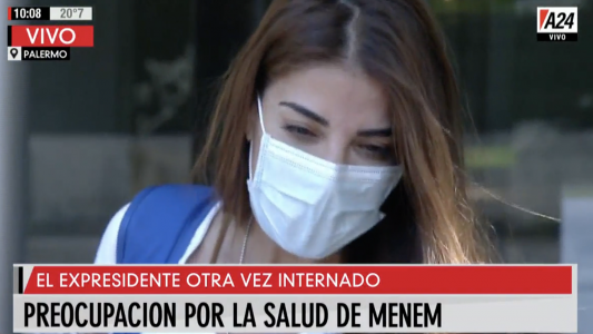 Zulemita, por la salud de Carlos Menem: Mi papá está bien, pero enojado porque está internado