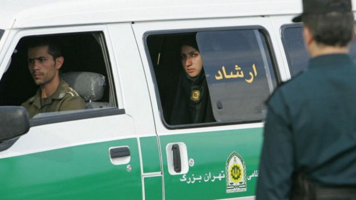 La policía de la moral iraní (Foto: AFP).