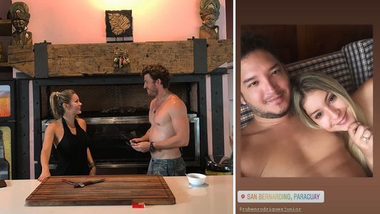 Junior y Fátima se miman en la cama mientras Dahiana y Piero comparten con sus hijos