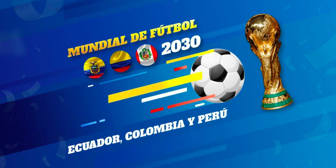 Ecuador le propuso a Colombia y Perú presentar la candidatura para organizar el Mundial 2030