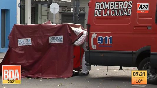 Sintió que pasaba algo por arriba y atropelló y mató a un hombre en situación de calle