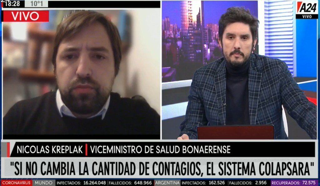 El viceministro de Salud bonaerense dijo que hace falta más épica patriótica para mejorar el cumplimiento de la cuarentena