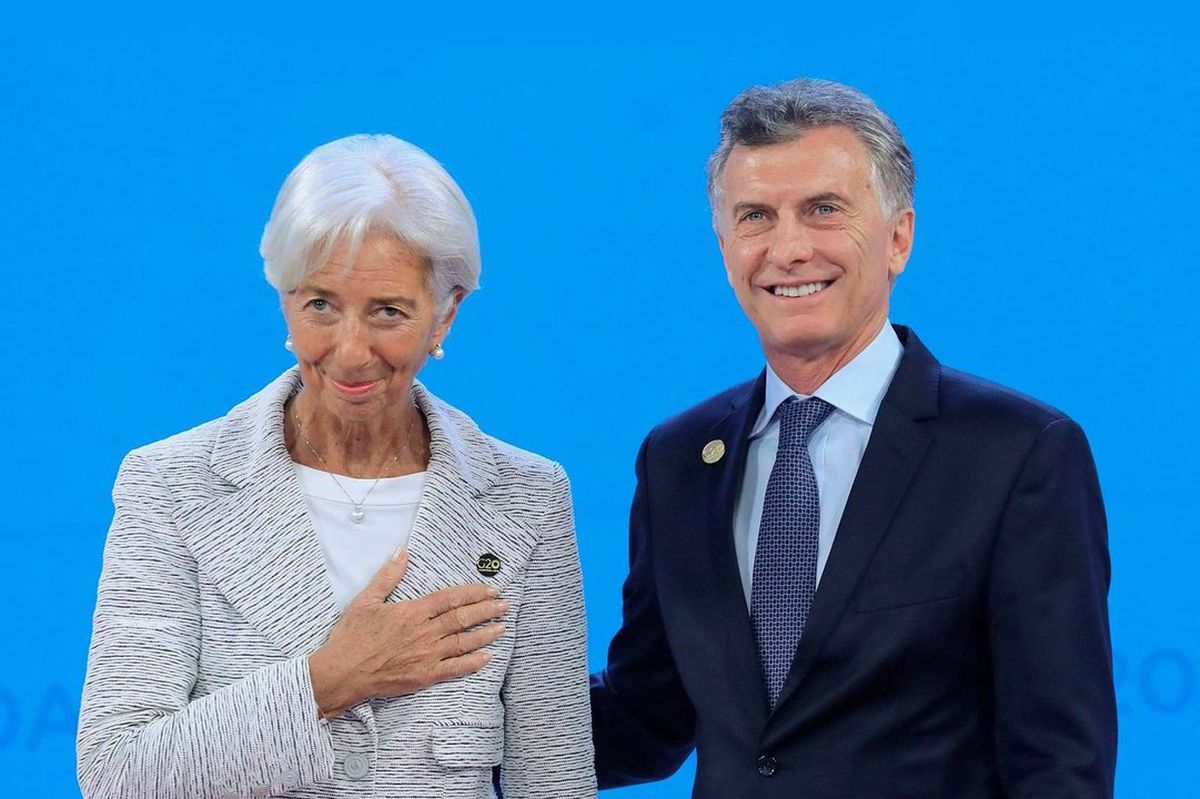 El expresidente Mauricio Macri junto a Christine Lagarde, quien fue directora gerente del Fondo Monetario Internacional (FMI) desde el 5 de julio de 2011 hasta el 16 de julio de 2019 (Foto: Telam).