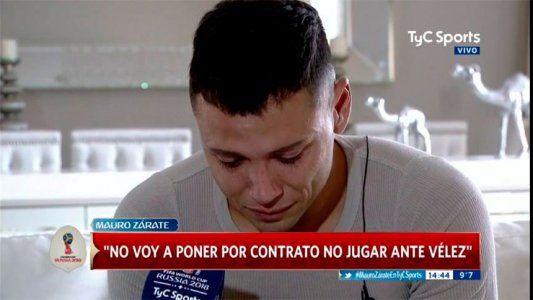 Mauro Zárate, entre lágrimas: Duele que digan que no tenés palabra; yo dije algo y tengo que bancármela