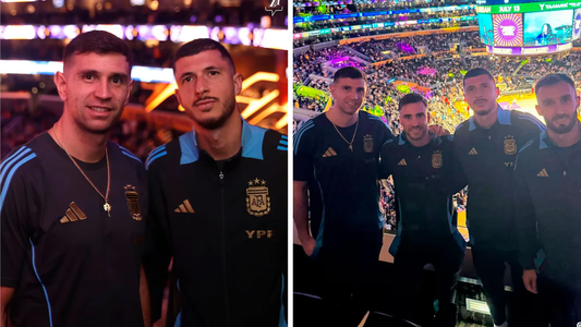 La ovación a la Selección en la NBA y el mangazo de Scaloni a Aimar por el buzo de los Lakers