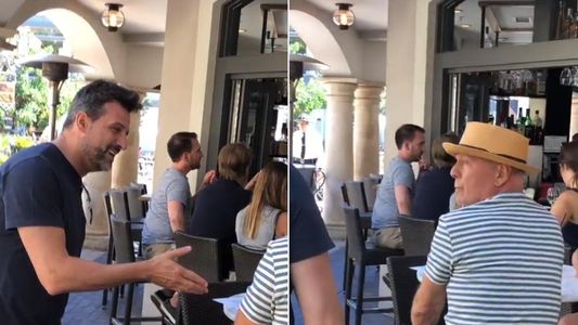 El video de cuando Bruce Willis le cortó el rostro a José María Listorti