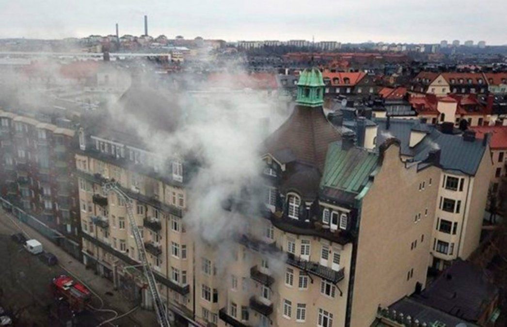 Se incendió el edificio de la Embajada Argentina en Suecia