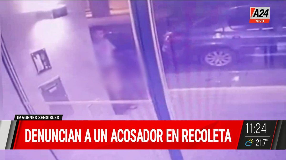 Los vecinos denunciaron a un acosador callejero. (Captura de Tv)
