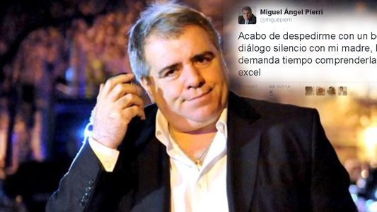 El dolor de Miguel Angel Pierri por la muerte de su mamá