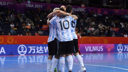 Mundial de futsal: Argentina le ganó 4-2 a Serbia y clasificó a octavos de final