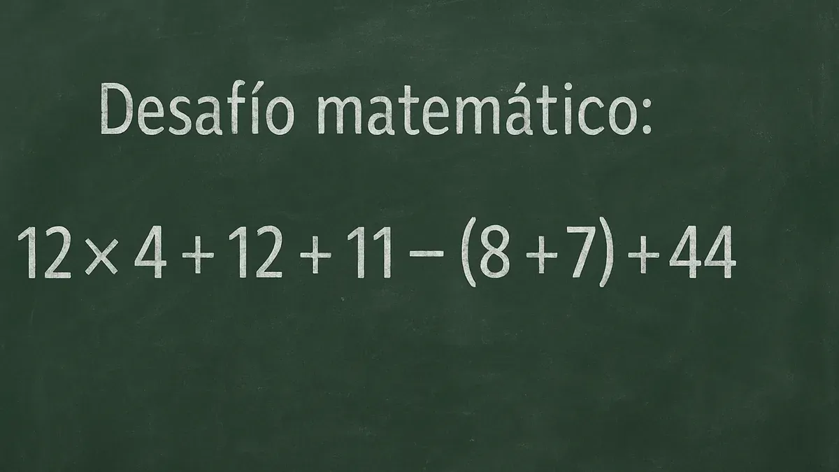 Imagen de pizarra para Desafío Matemático: esta operación con restas pone a prueba tu cálculo mental