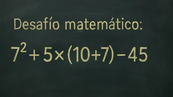 Desafío matemático: ¿en cuánto tiempo lográs resolverlo?