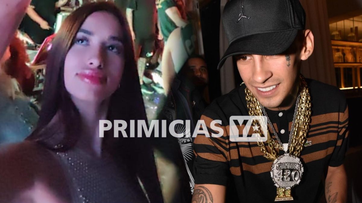 L-Gante se mostró muy bien compañado por la modelo Dakota Gotth en su show en Mar del Plata: las fotos