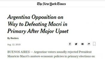 La reacción de los principales medios del mundo frente a la amplia victoria de Alberto Fernández