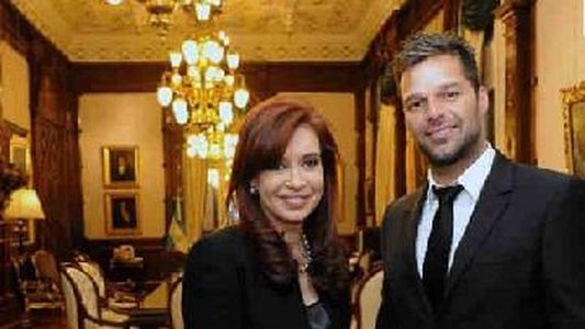 Cristina Fernández de Kirchner recibió a Ricky Martin en la Casa Rosada